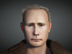 Vladimir Putin the Russian President 3D Rigged model ready for animation Modelo 3D