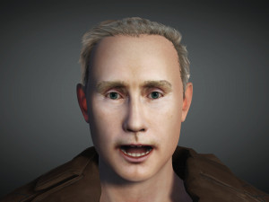 Vladimir Putin the Russian President 3D Rigged model ready for animation Modelo 3D