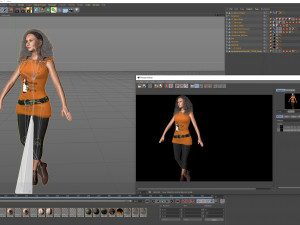 Zendaya dancing girl 3D Rigged model ready for animation Modello 3D