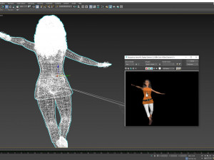 Zendaya dancing girl 3D Rigged model ready for animation Modello 3D
