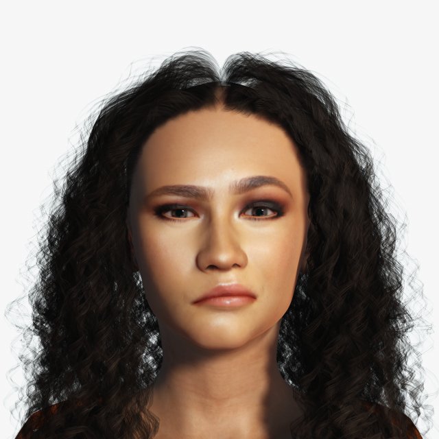Zendaya dancing girl 3D Rigged model ready for animation Modello 3D .c4d .max .obj .3ds .fbx .stl .blend 