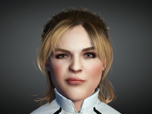 Chloe Grace Moretz 3D Rigged model ready for animation 3D Модель