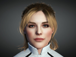 Chloe Grace Moretz 3D Rigged model ready for animation 3D Модель