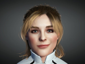 Chloe Grace Moretz 3D Rigged model ready for animation 3D Модель