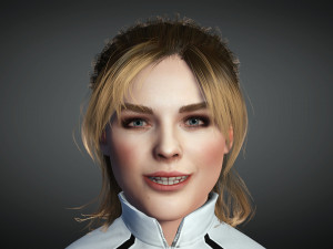 Chloe Grace Moretz 3D Rigged model ready for animation 3D Модель