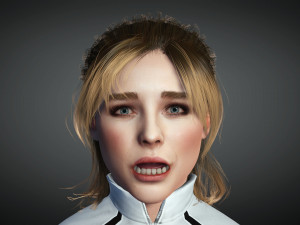 Chloe Grace Moretz 3D Rigged model ready for animation 3D Модель
