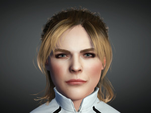 Chloe Grace Moretz 3D Rigged model ready for animation 3D Модель