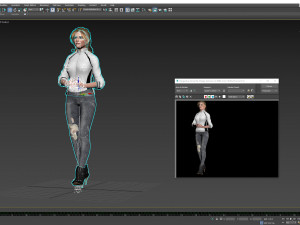 Chloe Grace Moretz 3D Rigged model ready for animation 3D Модель