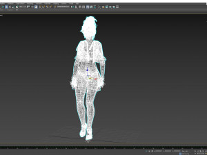 Zoe Kravitz 3D Rigged model ready for animation 3D Model