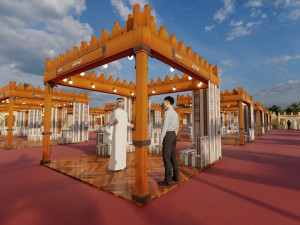 3D design for an entire exhibition of Arab heritage 3D Модель