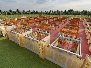 3D design for an entire exhibition of Arab heritage 3D Модель