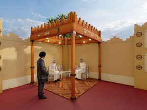 3D design for an entire exhibition of Arab heritage 3D Модель