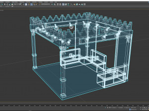 3D design for an entire exhibition of Arab heritage 3D Модель