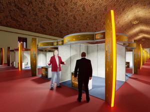 3D design for Exhibition inside a tent 3D 模型