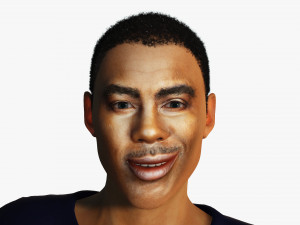 Chris Rock 3D Rigged model ready for animation Modeling for comedian Chris Rock Animation facility 3D Model