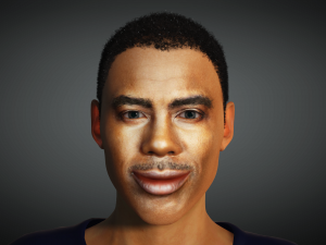 Chris Rock 3D Rigged model ready for animation Modeling for comedian Chris Rock Animation facility Modello 3D