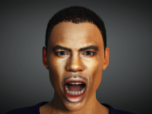 Chris Rock 3D Rigged model ready for animation Modeling for comedian Chris Rock Animation facility Modello 3D