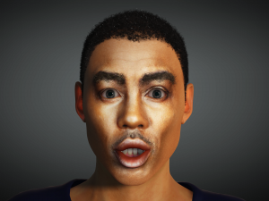Chris Rock 3D Rigged model ready for animation Modeling for comedian Chris Rock Animation facility Modello 3D