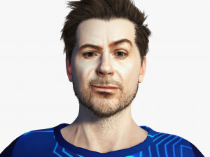 Robert Downey jr Moretz 3D Rigged model ready for animation 3D 模型
