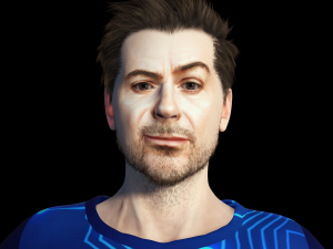 Robert Downey jr Moretz 3D Rigged model ready for animation Modèle 3D