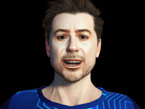 Robert Downey jr Moretz 3D Rigged model ready for animation Modèle 3D