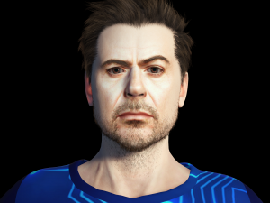 Robert Downey jr Moretz 3D Rigged model ready for animation Modèle 3D
