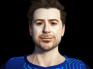 Robert Downey jr Moretz 3D Rigged model ready for animation Modèle 3D