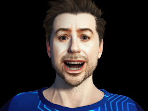 Robert Downey jr Moretz 3D Rigged model ready for animation Modèle 3D