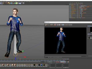 Robert Downey jr Moretz 3D Rigged model ready for animation Modèle 3D