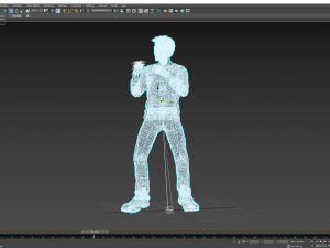 Robert Downey jr Moretz 3D Rigged model ready for animation Modèle 3D