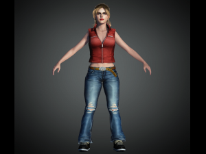 Alexandra Daddario 3D Rigged model ready for animation 3D-Modell