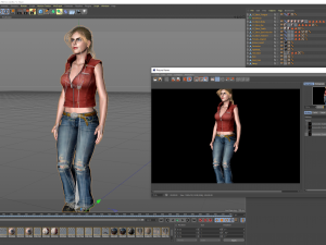 Alexandra Daddario 3D Rigged model ready for animation 3D-Modell