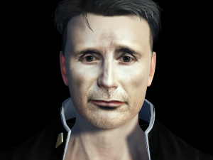 Mads Mikkelsen 3D Rigged model ready for animation 3D 모델