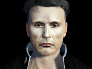 Mads Mikkelsen 3D Rigged model ready for animation 3D 모델
