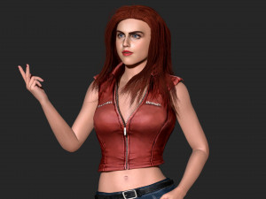 Alexandra Daddario Zbrush 3D 模型
