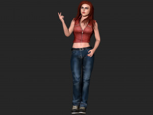 Alexandra Daddario Zbrush 3D 模型