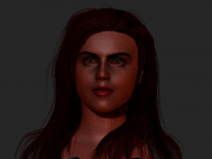 Alexandra Daddario Zbrush 3D 模型