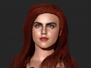 Alexandra Daddario Zbrush 3D 模型