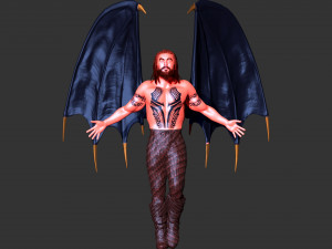 Jason Momoa evil demon Zbrush Model 3D