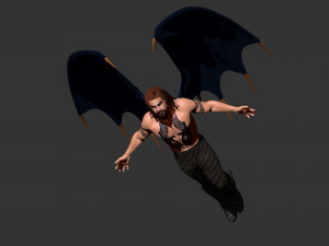 Jason Momoa evil demon Zbrush Model 3D