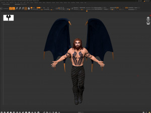 Jason Momoa evil demon Zbrush Model 3D