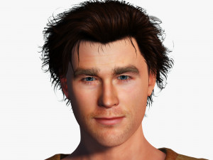 Chris Hemsworth 3D Rigged model ready for animation 3Dモデル