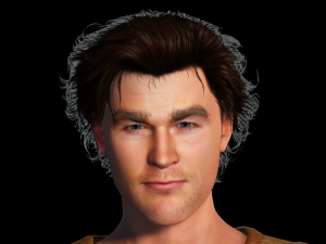Chris Hemsworth 3D Rigged model ready for animation Modèle 3D