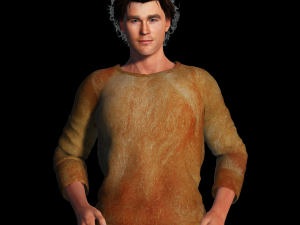 Chris Hemsworth 3D Rigged model ready for animation Modèle 3D