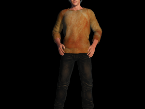 Chris Hemsworth 3D Rigged model ready for animation Modèle 3D