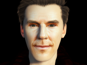 Benedict Cumberbatch 3D Rigged model ready for animation Modelo 3D
