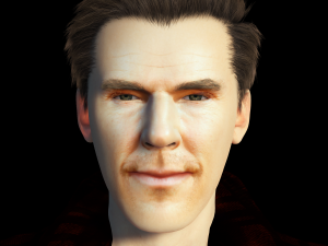 Benedict Cumberbatch 3D Rigged model ready for animation Modelo 3D
