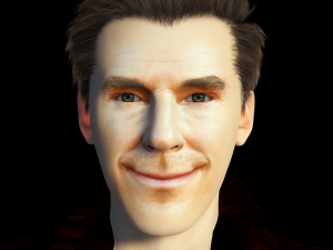Benedict Cumberbatch 3D Rigged model ready for animation Modelo 3D