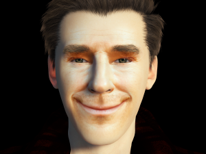 Benedict Cumberbatch 3D Rigged model ready for animation Modelo 3D