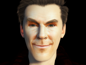 Benedict Cumberbatch 3D Rigged model ready for animation Modelo 3D